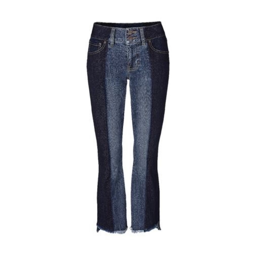 cabi High-Low Crop (6281); 10; Blue Ribbon Wash